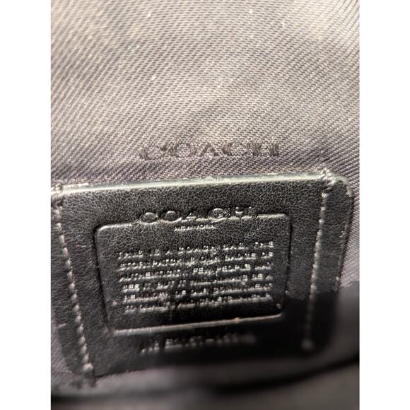 Coach Womens Vintage Leather Crossbody Black Handbag - Picture 7 of 16